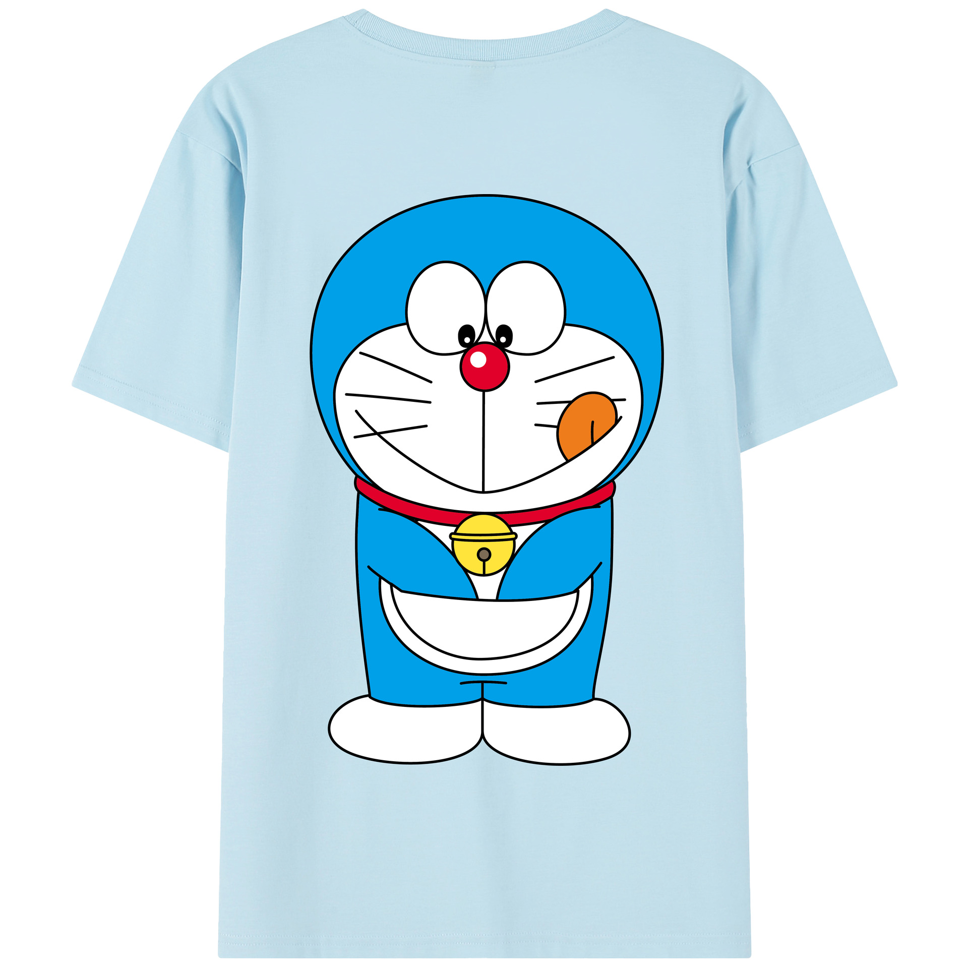 （画像用） ドラえもん Doraemon 綿100％半袖Tシャツ（背面プリント）
